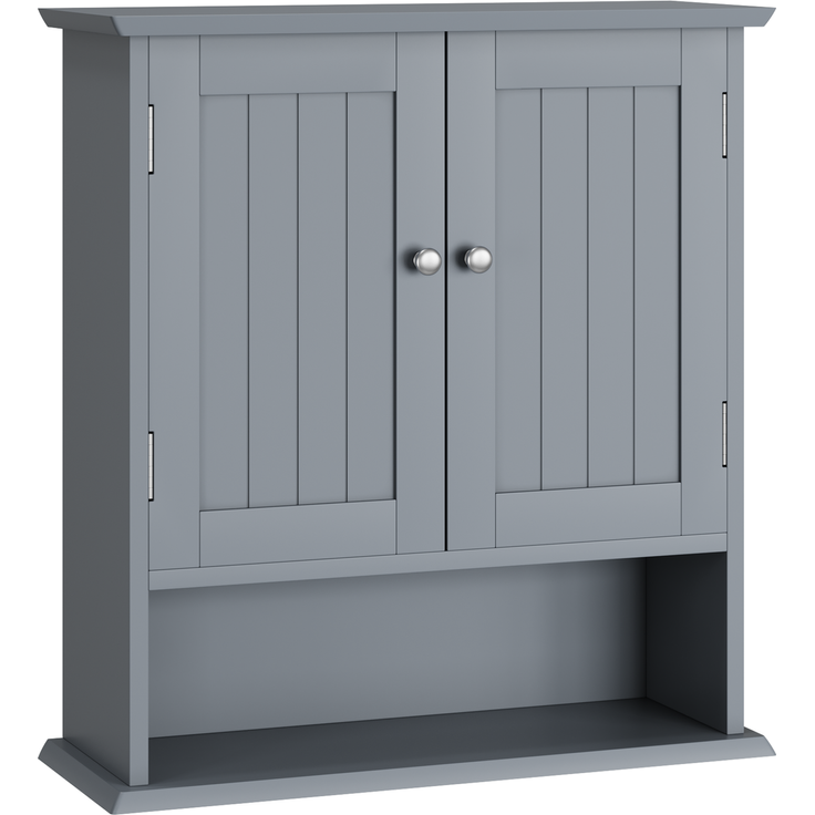 Badezimmerschrank 54,6 x 19,8 x 60 cm zur Wandmontage mit verstellbaren Einlegeböden – Bild 7