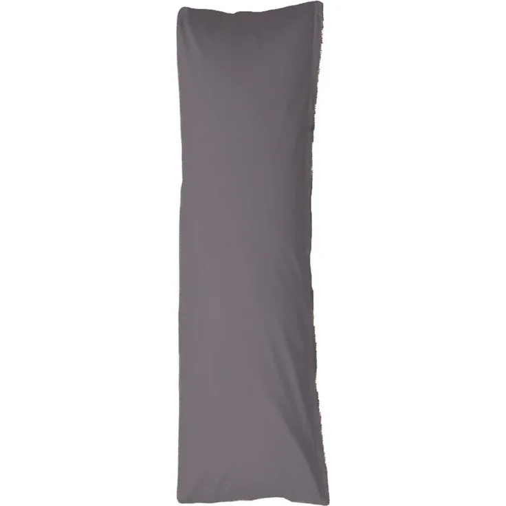 Jersey-Bezug für Seitenschläferkissen Kissenbezug 40x140 cm Baumwolle Grau