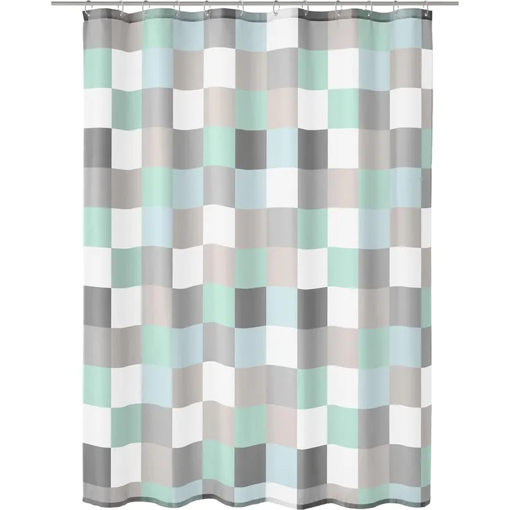 Kleine Wolke Duschvorhang Check Breite 180 cm (1-tlg), inklusive Duschvorhangringe