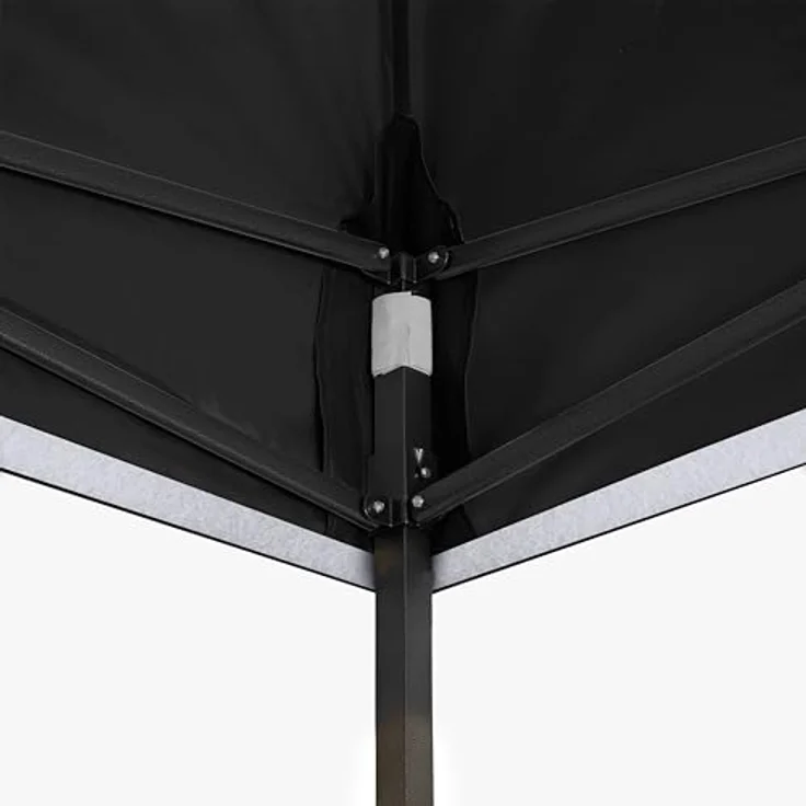 All Seasons Gazebos 3x3 m vollständig wasserdichtes Faltpavillon - Schwarz – Bild 8