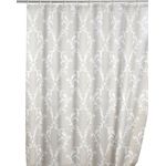 WENKO BAROQUE Duschvorhang 180 x 200 cm, Beige, waschbar