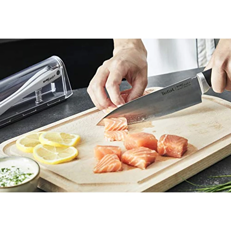 Tefal Kochmesser K25690 Ever Sharp, inkl. Messerschärfer, Edelstahl, exklusive Schleiftechnologie – Bild 15