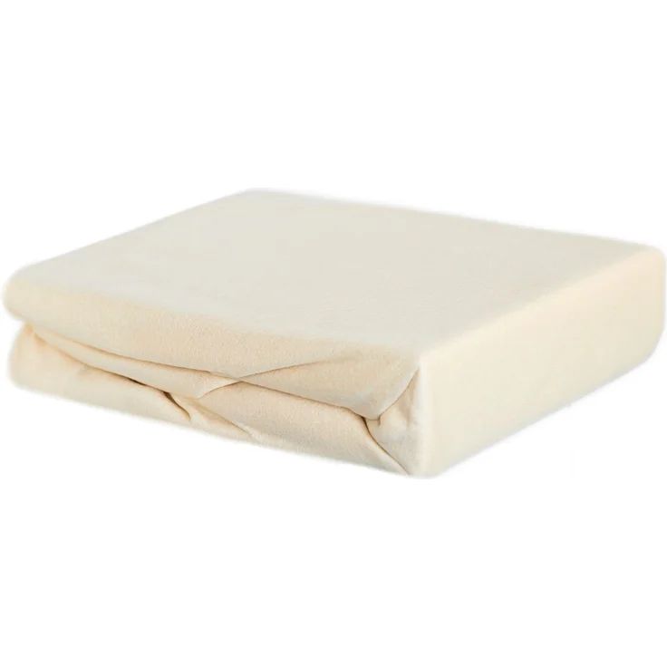 Thermofleece Spannbettlaken 90-100 x 200 cm + 30 cm mit Rundumgummizug - 125 gsm Beige – Bild 1