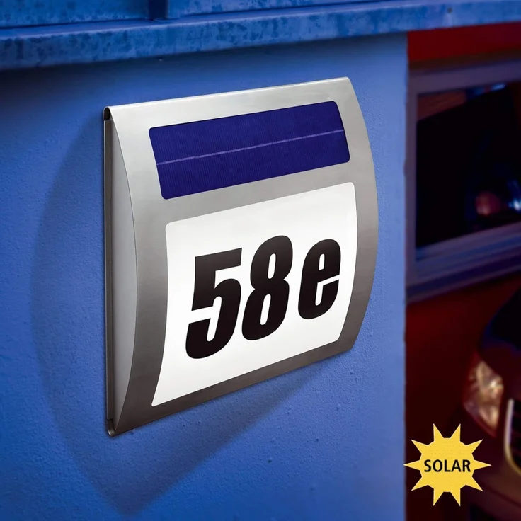 Esotec Solar Hausnummernleuchte "Wave" – Bild 5