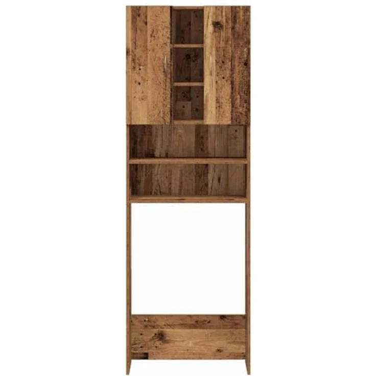 vidaXL Waschmaschinenschrank Altholz-Optik 64x25,5x190 cm 856649 – Bild 7