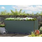 GFP Hochbeet Kräuter-Gemüse-Beet Aluminium CHRISTINA - 195 x 99 x 77 cm - anthrazit