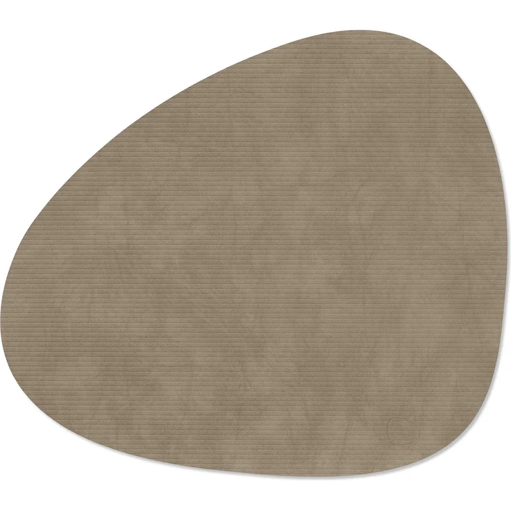 LIND DNA Table Mat Curve L 37x44 cm Corduroy Nomad Grey
