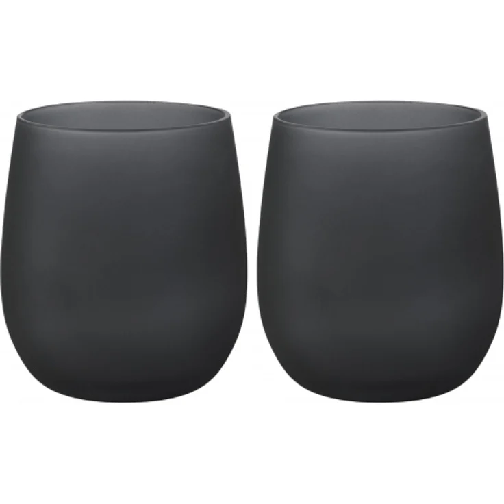 Brunner Wasserglas Blacksatin 2er-Set