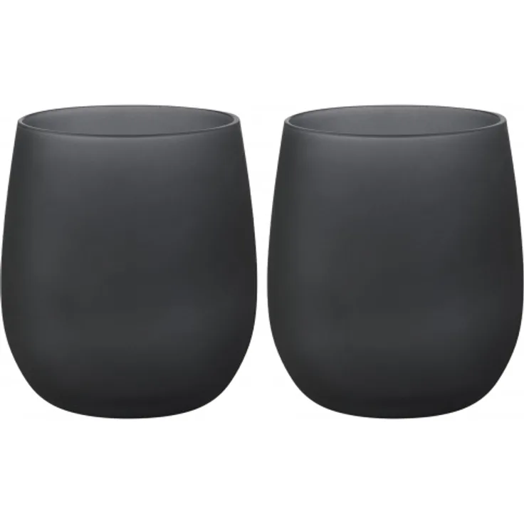 Brunner Wasserglas Blacksatin 2er-Set