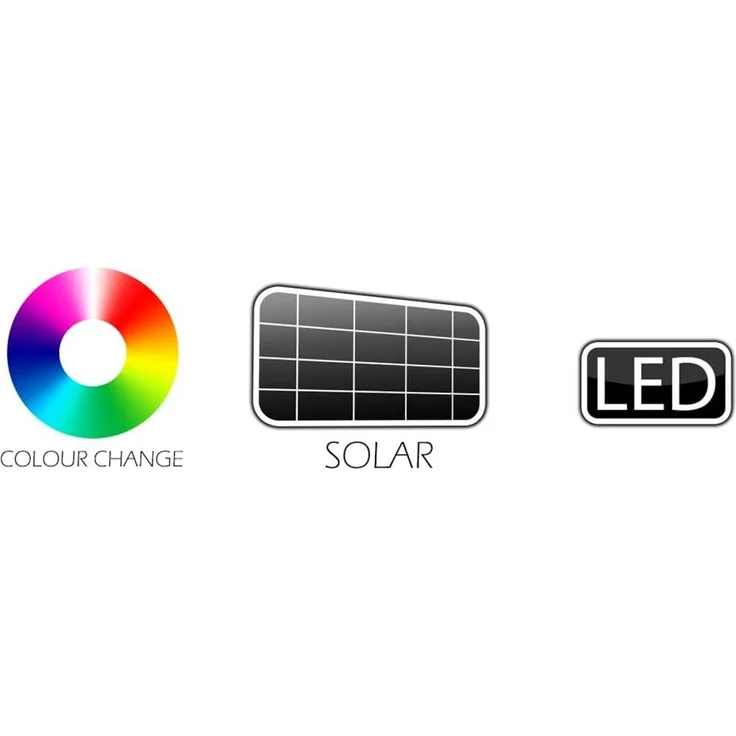 monzana LED Solarleuchte, Solarlampe, Solarlampe Außen Garten LED Farbwechsel IP44 Edelstahl 8er Set – Bild 9