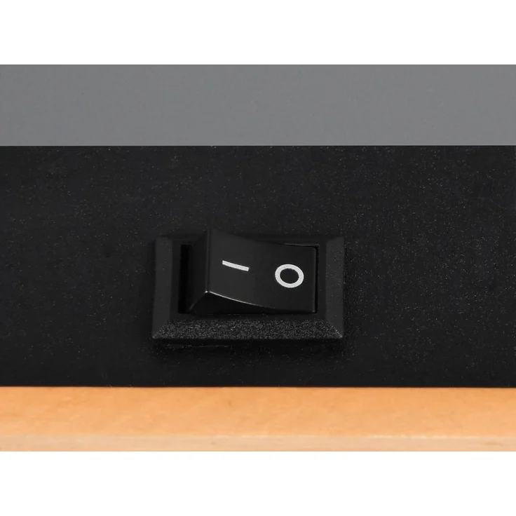 Wandstrahler PIERRE mit Schalter, Metall Schwarz & Holz, Breite 6cm – Bild 3