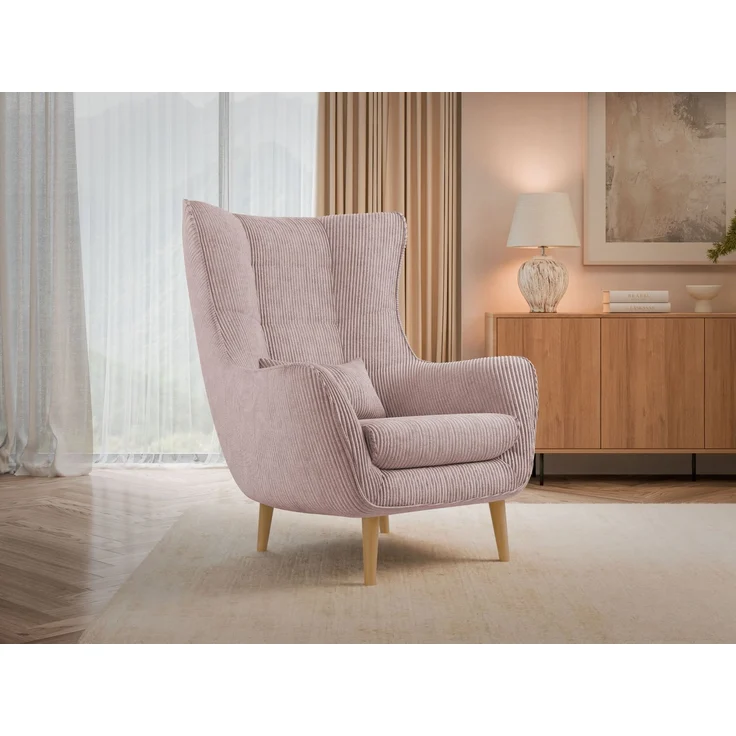 Sessel Lucio Cord (Farbe: Poso 52, ohne Fußbank) – Bild 2