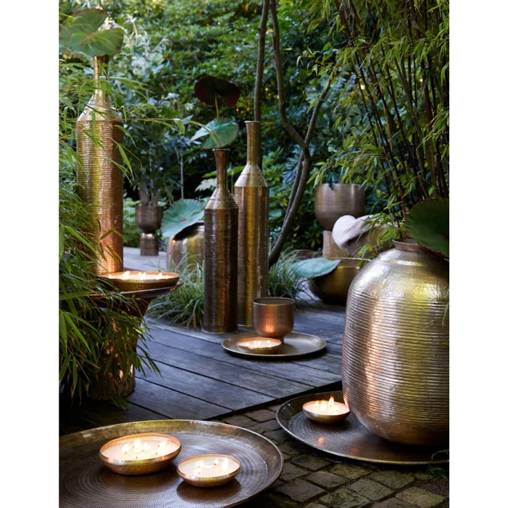 Vase LISBOA Light & Living Bodenvase Metallvase Ø45x60 cm Antik Gold – Bild 5