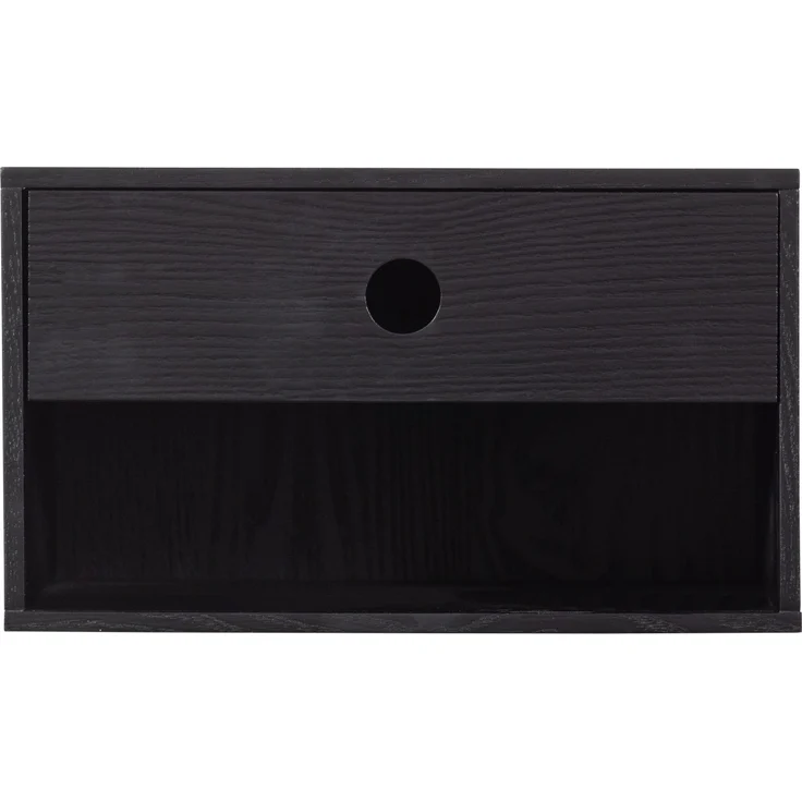 Nachttisch Nancy Hängend, Schwarz, 34 x 30 x 20 cm – Bild 3