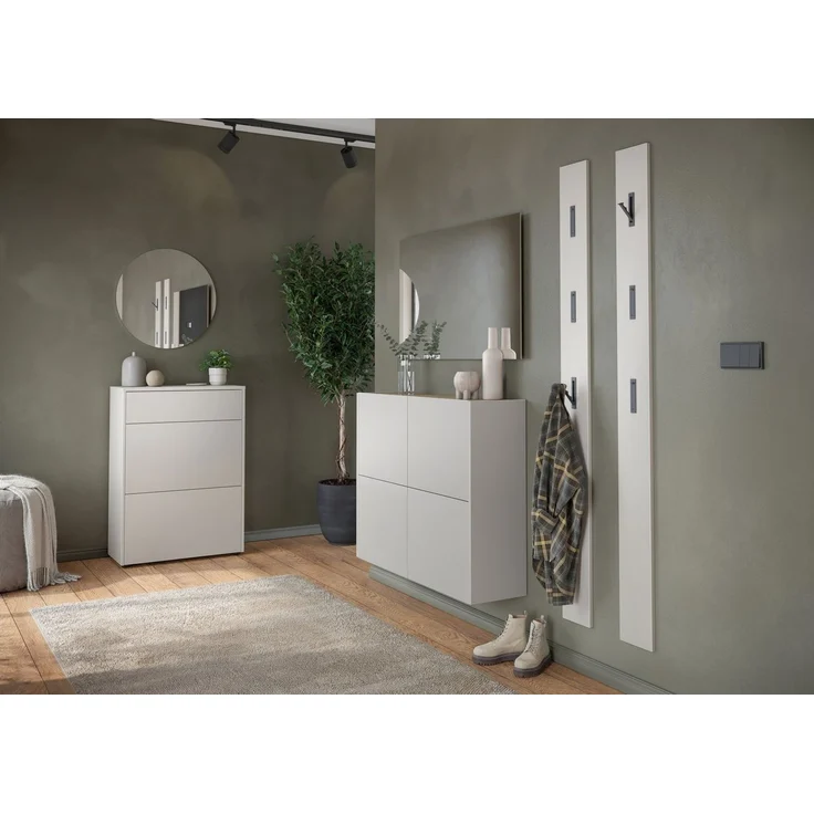 Germania Mehrzweckschrank 1932-605 GW-Binetto, in Kaschmir/Eiche, mit Push-to-Open Funktion, 97 x 79 x 27 cm (BxHxT) – Bild 1