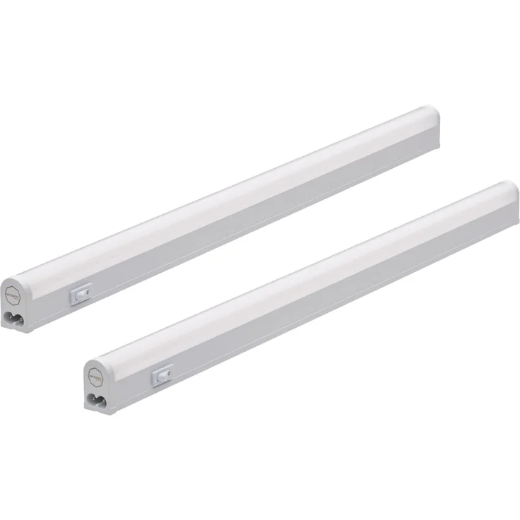 Oktaplex lighting LED Unterbauleuchte 2x Oktaplex RIGA Unterbauleuchte 9W 3000K, Ein-/Ausschalter, LED fest verbaut, Warmweiß – Bild 1