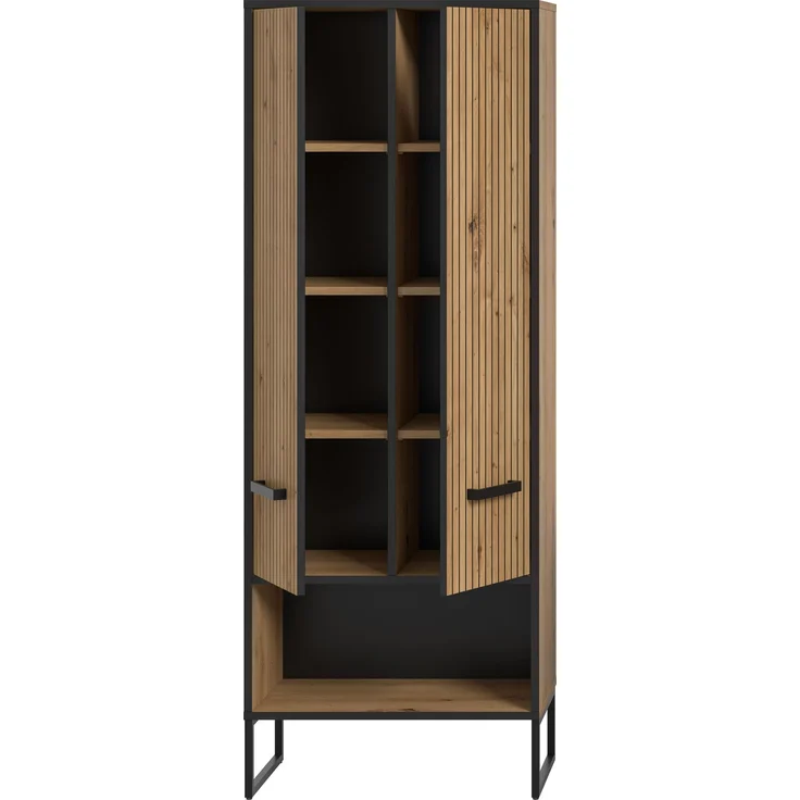 Bagno Hochschrank breit in Artisan Oak Nachbildung – Bild 3