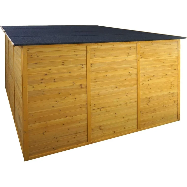 2er-Fahrradgarage HWC-H60, Fahrradbox Geräteschuppen Gerätehaus, MVG abschließbar 151x200x200cm ~ braun – Bild 5