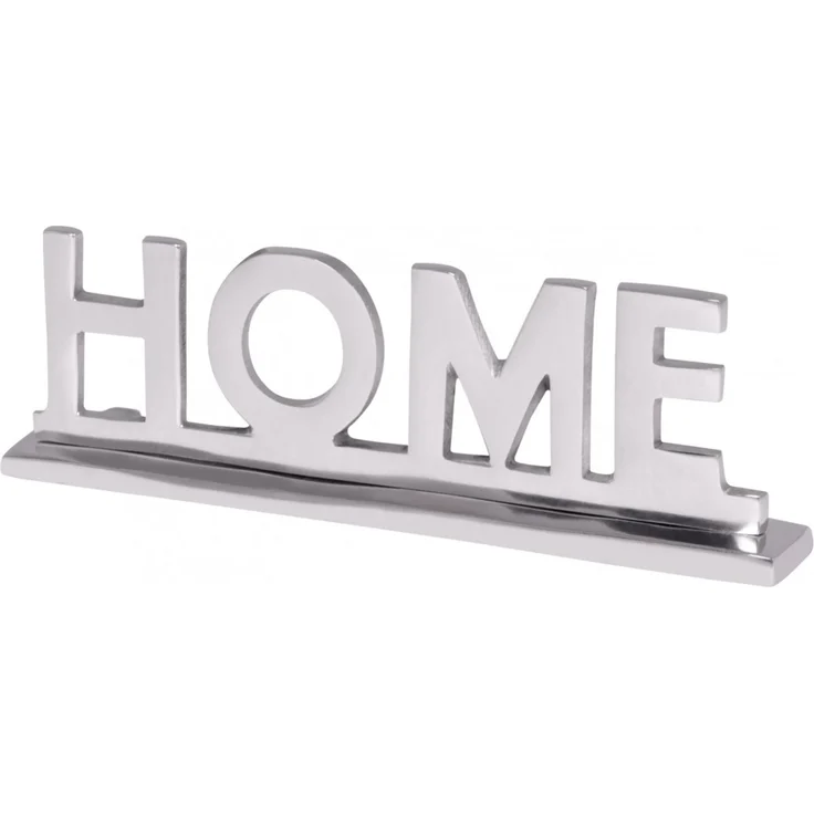 Dekofigur >Home I< (L/B/H: 22x7x4 cm) in Silbern aus Aluminium - 22x7x4 (LxBxH) – Bild 7