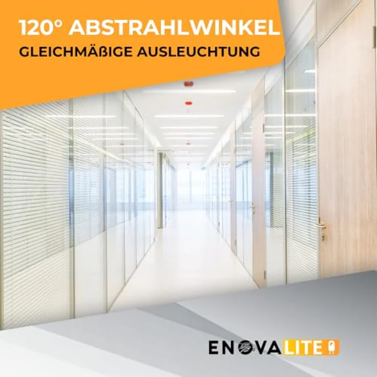 ENOVALITE LED-Panel 120x30, 36W 3600LM, warmweiß, flimmerfrei, UGR22, ultraflach mit PHILIPS Treiber – Bild 3