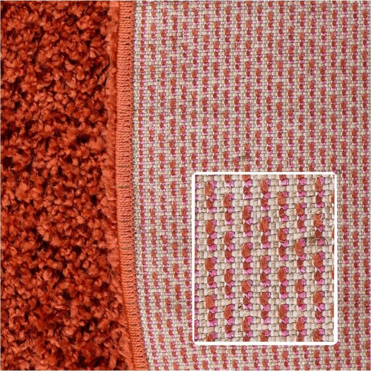 SIMPEX24 Teppich Unicolor - Einfarbig, Läufer, Höhe: 30 mm, Einfarbig Shaggy Teppich Wohnzimmer Langflor Versch. Farben und Größen – Bild 3