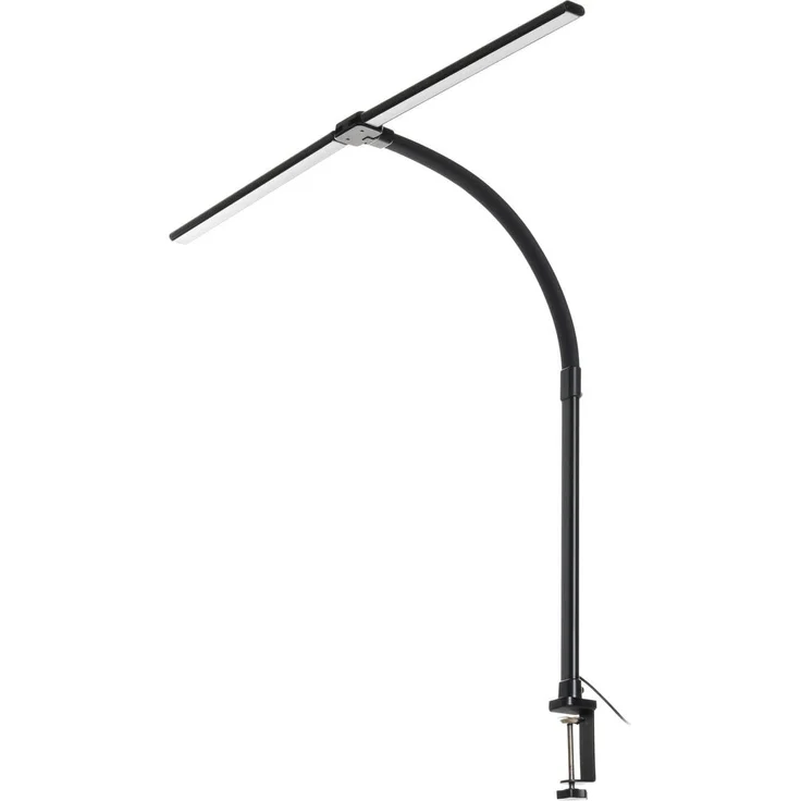 Lindby Klemmleuchte Nilay, LED, Metall, Schwarz Farbwechsel warmweiß / tageslicht IP20, LED 18 W gesamt, Farbwechsel warmweiß / tageslicht – Bild 1