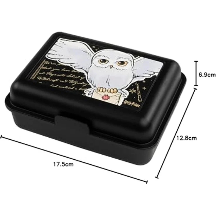 United Labels® Lunchbox Harry Potter Brotdose Hedwig Eule Lunchbox Butterbrotdose Trennwand, Kunststoff (PP) – Bild 7