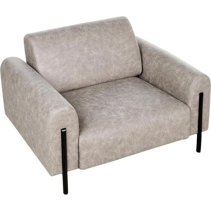 Sessel ASKIM Stoff Hellgrau – Bild 7