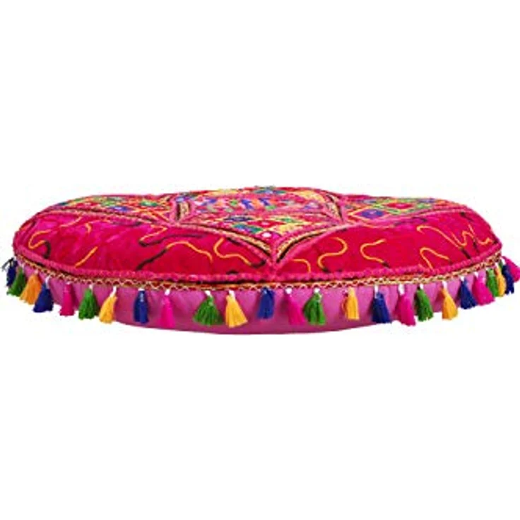 Marrakesch Orient & Mediterran Interior Pouf Arabisches Bodenkissen Bahri, Sitzkissen, Bodenkissen, Handarbeit – Bild 3
