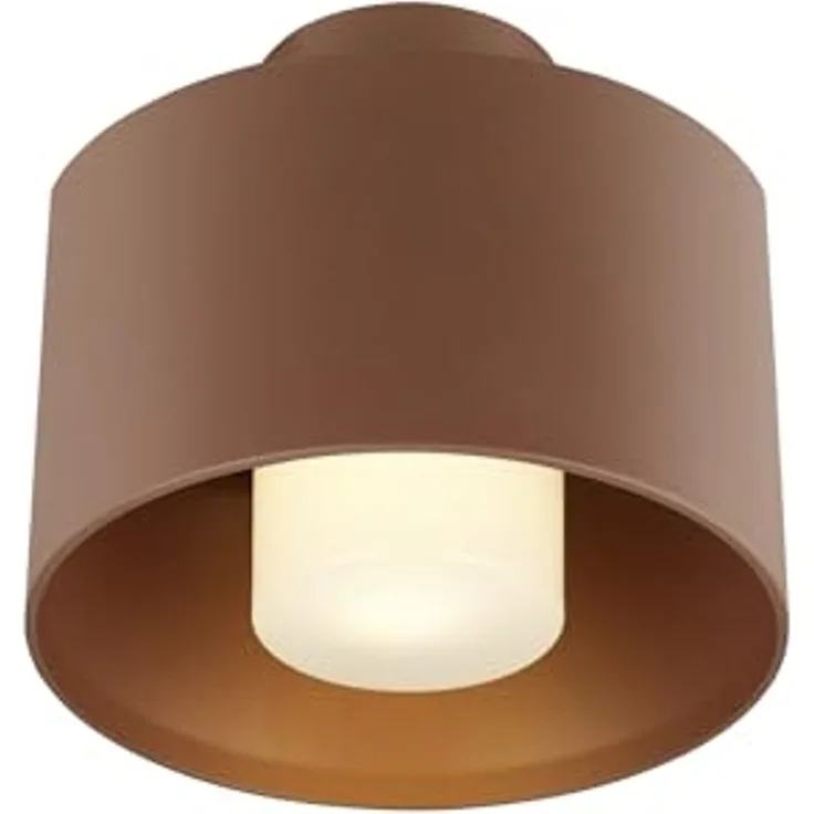 SLV PHOTONI CYL, Deckenaufbauleuchte, zylindrisch, 1x max. 13W, E27, rost - Wand- und Deckenleuchten