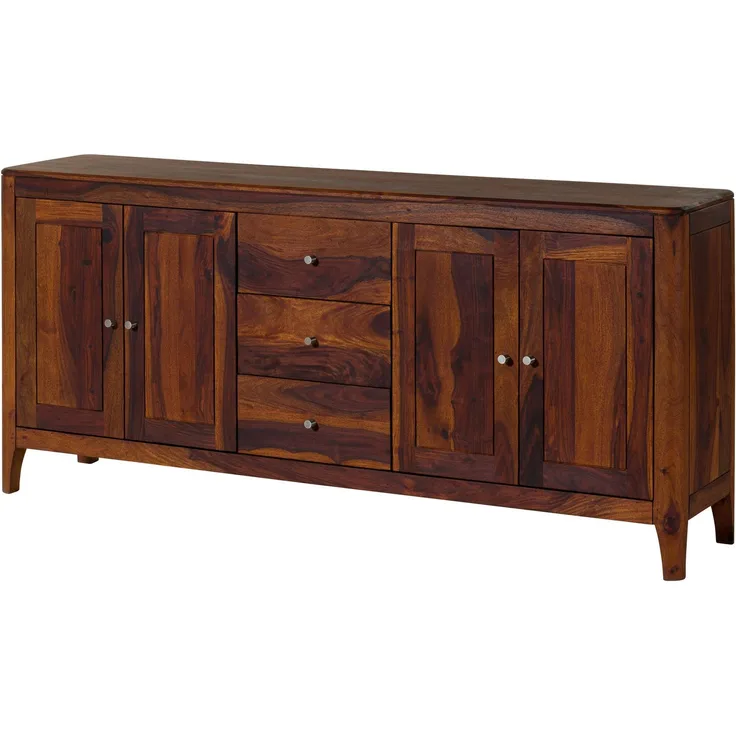 Sideboard Sheesham 178 x 40 x 80 walnuss geölt BROOKLYN #28