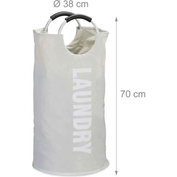 Faltbarer Wäschekorb mit Henkel – Bild 4