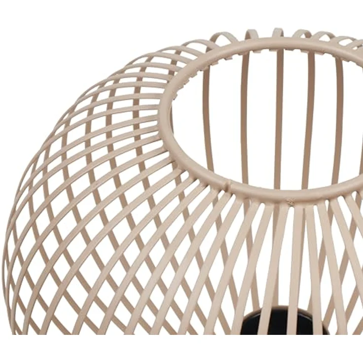TRIO GILA Draht-Tischleuchte, Moderne Tischlampe in Beige, 23 cm, Metall Kugel, E27 LED geeignet – Bild 6