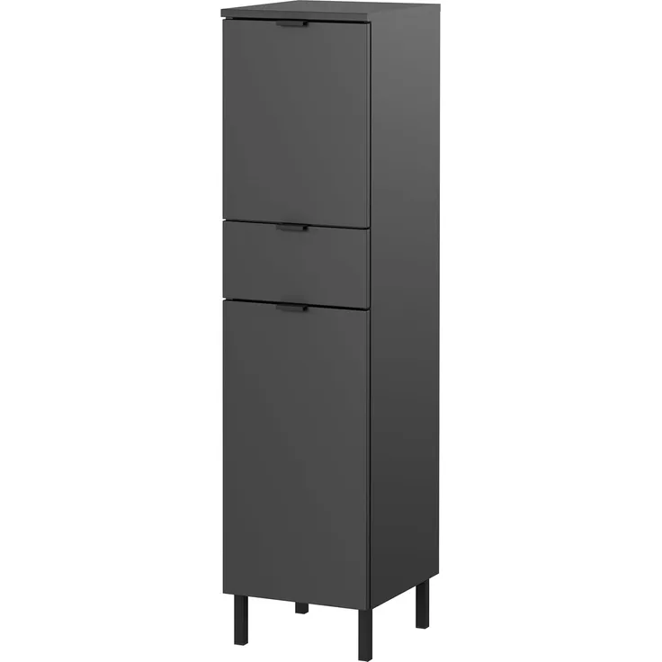 Germania Mediumschrank GW-Arcena 1394-547, in Graphit, gedämpfte Türen und Schublade, 30 x 120 x 34 cm (BxHxT)