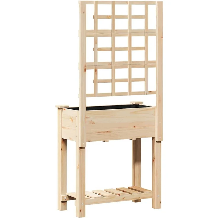 vidaXL Garten-Pflanzgefäß Beige 71 x 38 x 152 cm Massivholz aus Fichte 42006570 – Bild 6