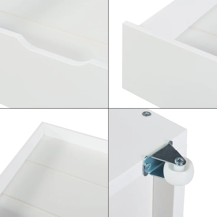 Bettkasten 2er Set Ydre 97,5x92x22 cm Weiß [en. casa] – Bild 8