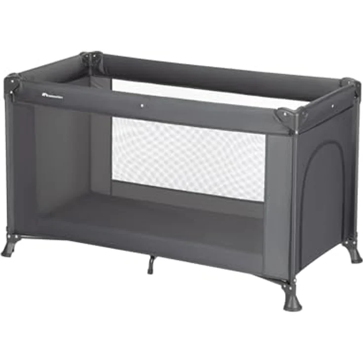 Bebeconfort Sweet Dreams, Baby Reisebett, 0–3 Jahre (0–15 kg), Reisebett leicht für Babys, Große gepolsterte Matratze, Seitenfenster, Einfach Kompakt Klappbar, Mit Reisetasche, Mineral Graphite – Bild 2