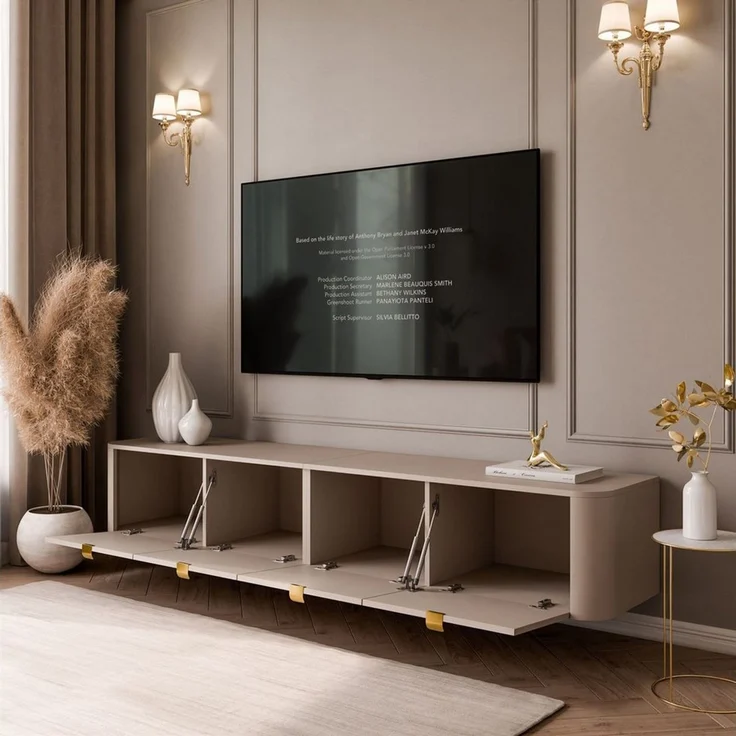 Lookway TV-Schrank CELESTE TV-Hängeschrank mit LED-Beleuchtung (mit LED Beleuchtung) Breite: 200 cm – Bild 4