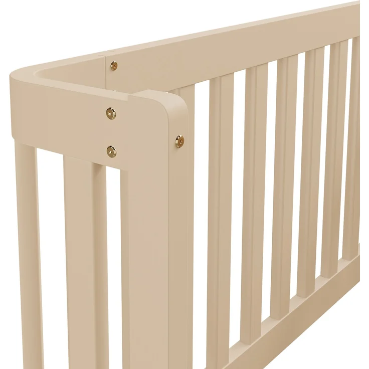 90x200 Holzbettgestell mit Zaun, Cream – Bild 10
