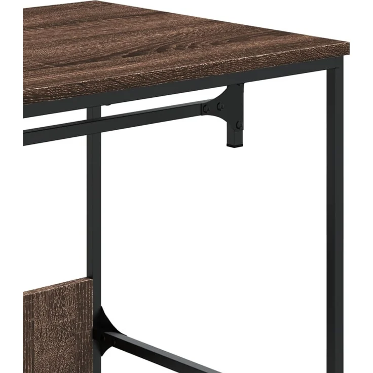 vidaXL Kleiderständer Braun Eichen-Optik 90x50x180 cm Holzwerkstoff 848673 – Bild 7
