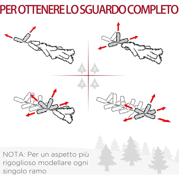 JARDJ 180 cm schlanker künstlicher Weihnachtsbaum mit realistischen Zweigen, hoher und schmaler Weihnachtsbaum mit klappbarem Fuß, Grün – Bild 7