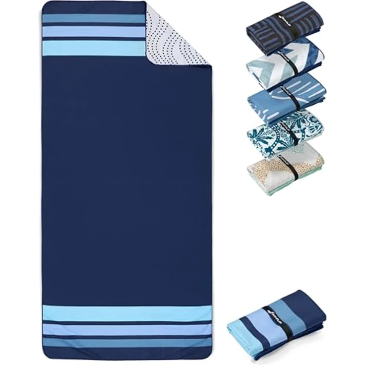 Fit-Flip Strandtuch XXL Mikrofaser, leicht und schnelltrocknend, sandfrei und schmutzabweisend, 90x200cm – Bild 1