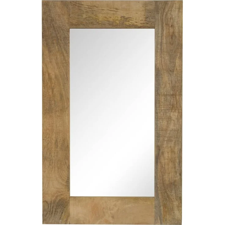 Spiegel, Wandspiegel Mangoholz Massiv 50 x 80 cm – Bild 1