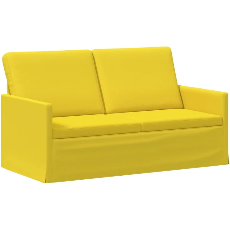 vidaXL Sofa-Set 2 stk. Helles Gelb Stoff 3433157 – Bild 4