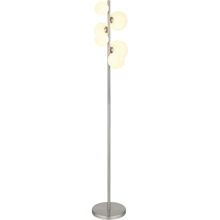 GLOBO LIGHTING Stehlampe RIHA, Leuchtmittel wechselbar, Warmweiß, Stehleuchte/Wohnzimmer/Schlafzimmer/Flur – Bild 1