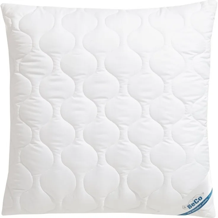 Beco Kopfkissen EcoWell, Füllung: Polyester, Bezug: Bio-Baumwolle oder nachhaltiger Microfaser-Feinbatist samtweich, Rückenschläfer, Seitenschläfer, Kissen in den Größen 40x80 cm und 80x80 cm erhältlich!