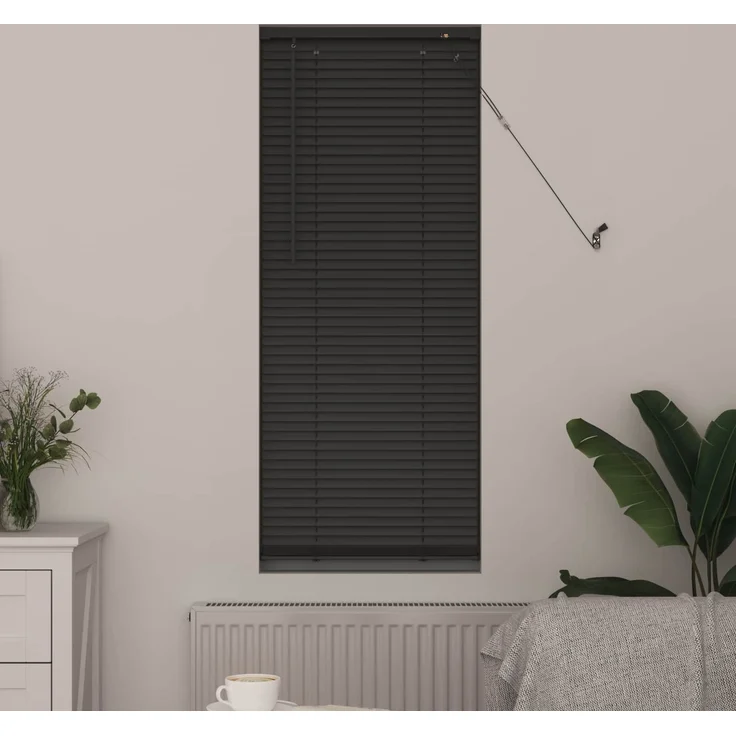vidaXL Venezianische Jalousie Silber Grau 150 x 60 cm 25 mm PVC 42003682 – Bild 3