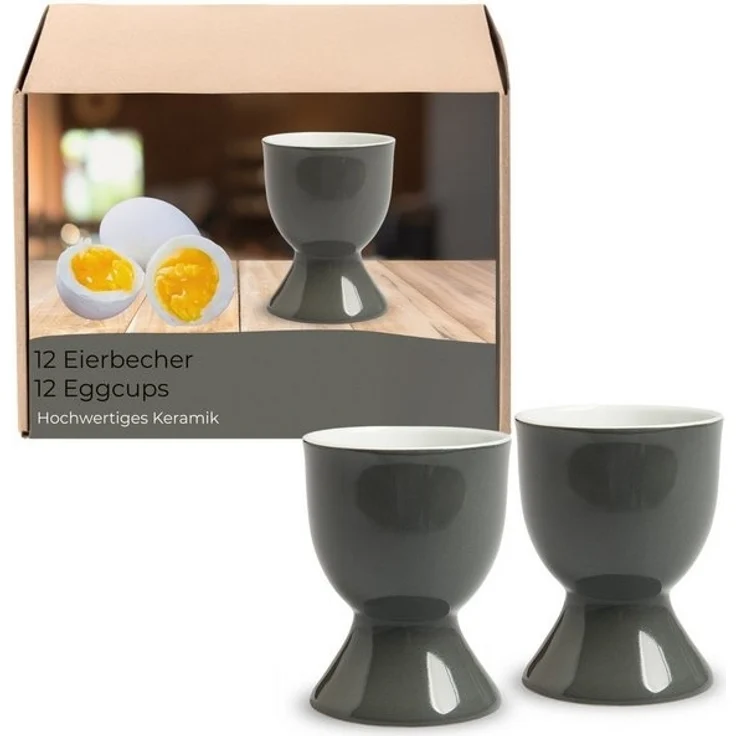 matches21 HOME & HOBBY Eierbecher, (12-tlg), Spülmaschinenfeste Eierhalter für Frühstückstisch – Bild 4
