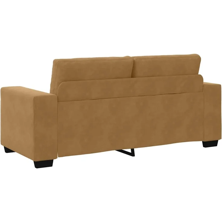 vidaXL Zweisitzer-Sofa Braun 180x77x82 cm Samt 4105129 – Bild 6