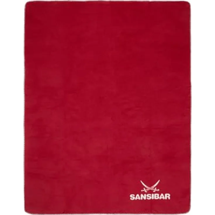 Sansibar 'Doubleface' Wohndecke, Baumwollmischgewebe rot, 150 x 200 – Bild 2